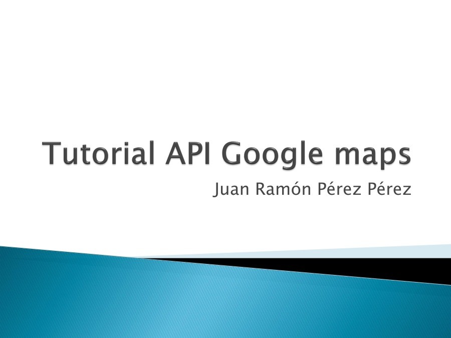 PDF de programación Tutorial API Google maps